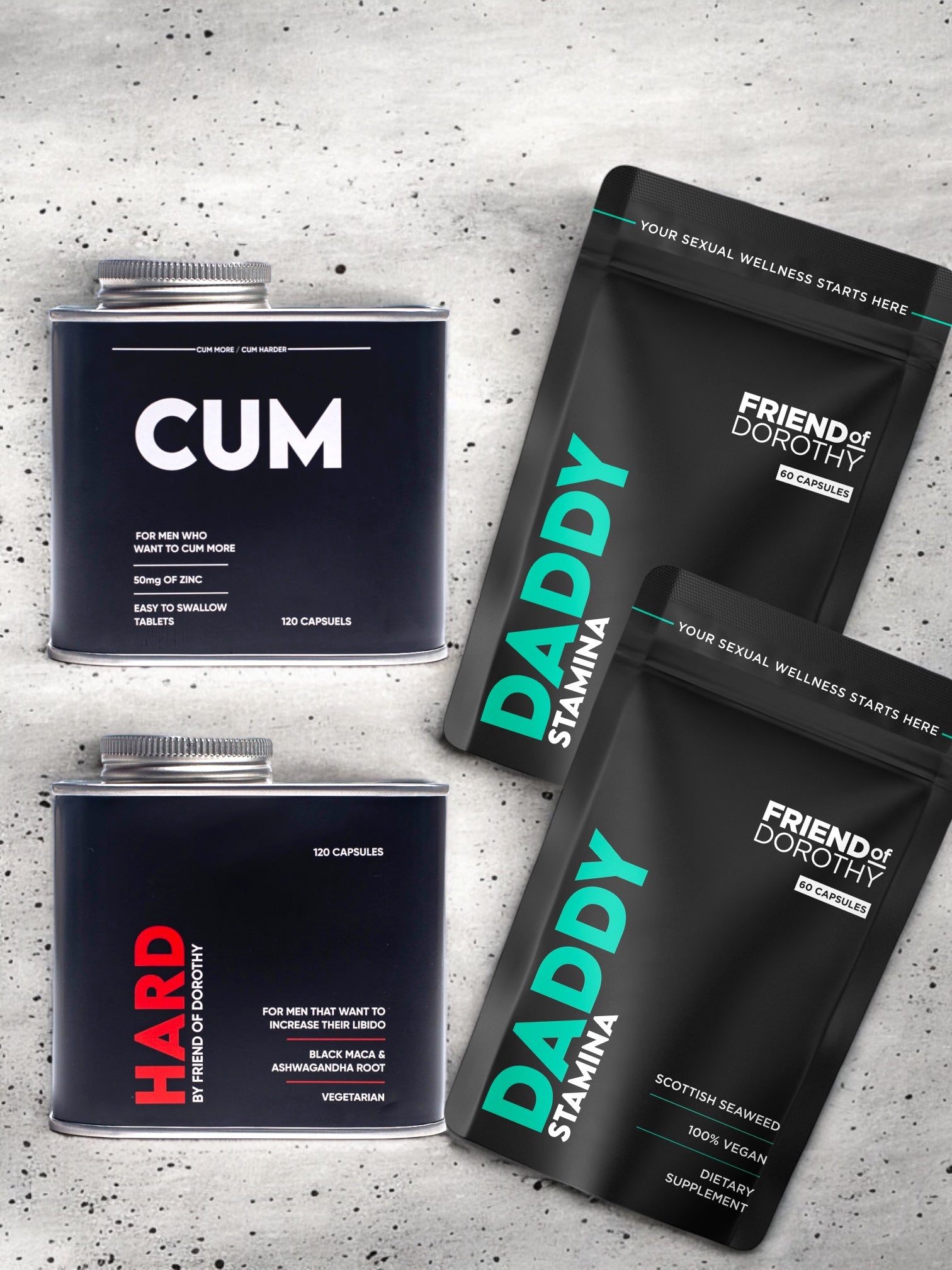 CUM HARD-Paket (sparen Sie 10 %) – steigern Sie Ihre Libido und kommen Sie härter